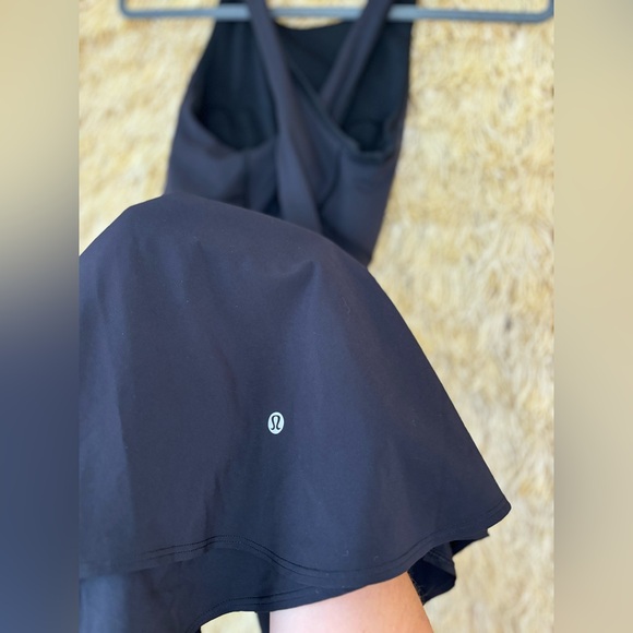 LULULEMON💎UNWORN💎COURT CRUSH DRESS✨Everlux tennis dress & short✨BLACK💎size 4 - Picture 6 of 16